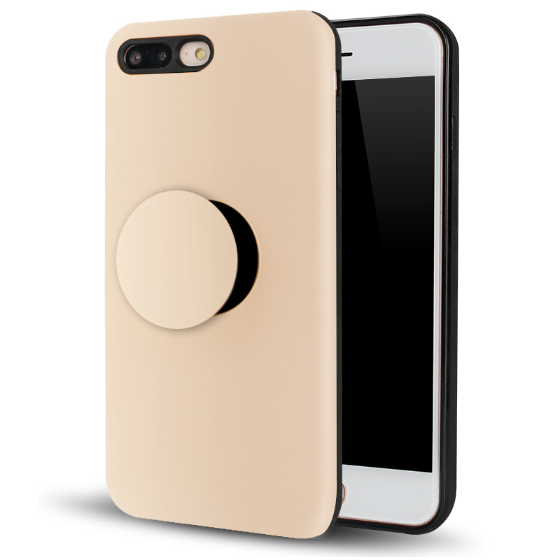 iPHONE 8 Plus / 7 Plus Pop Up Grip Stand Hybrid Case (Gold)